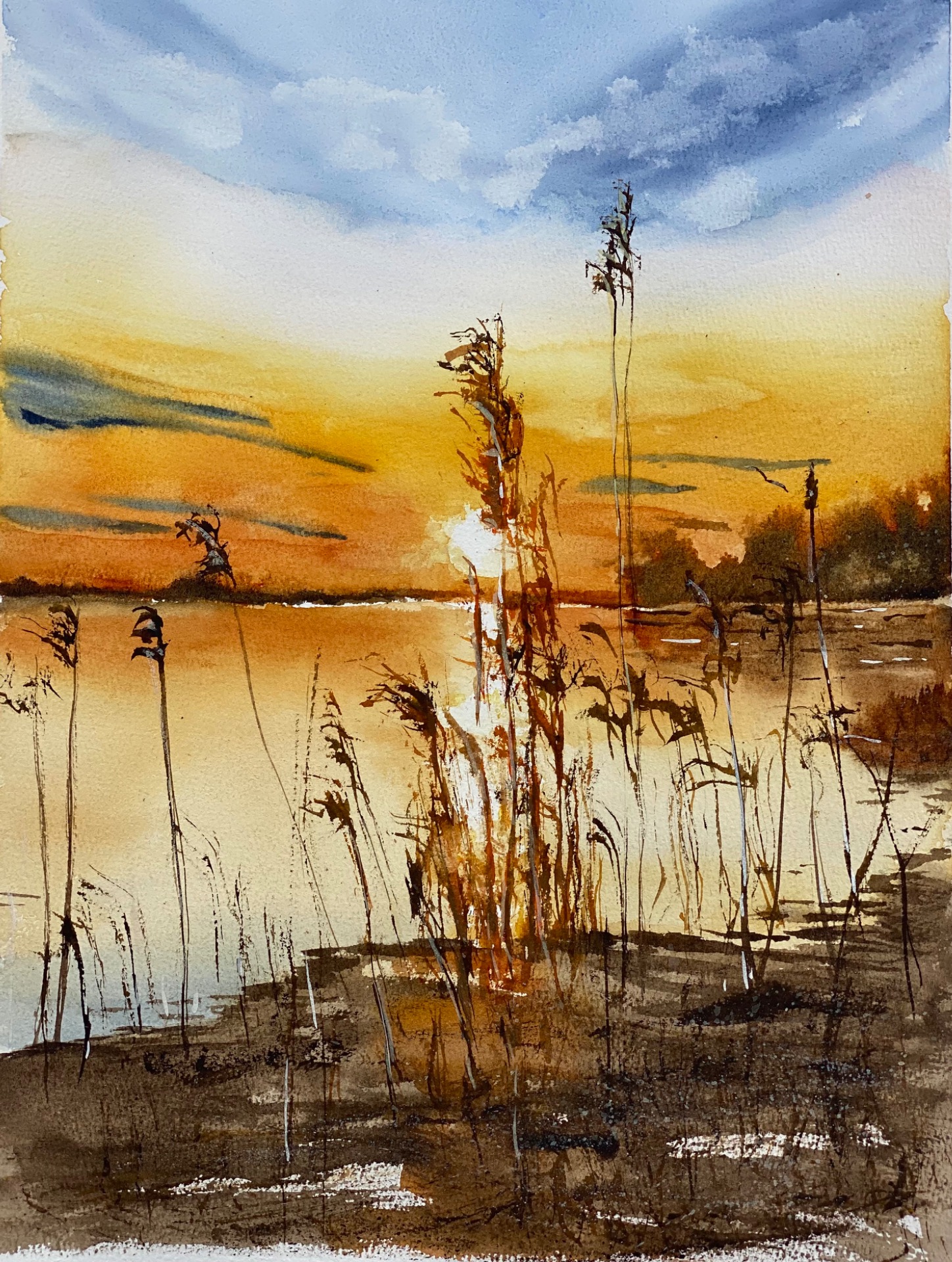 «Breath of the sun» 40h*30b med passepartout 50h*40b 